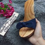guốc gỗ, guốc mộc, quai nơ, cung cấp guốc gỗ thời trang